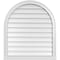 Ekena Millwork Round Top Surface Mount PVC Gable Vent w/ 2"W x 2"P Brickmould Sill Frame, 30"W x 34"H GVPRT30X3403SN - alternate 1